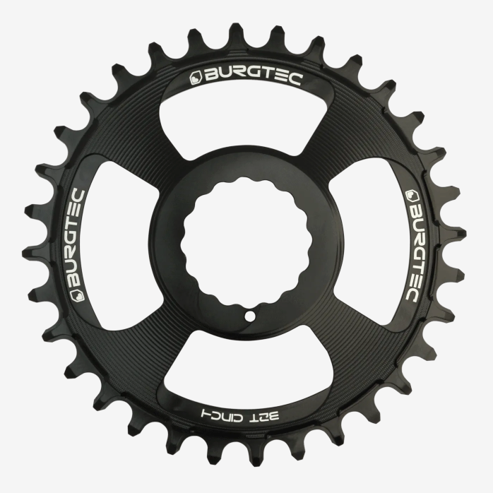 Burgtec Cinch Thick Thin Chainring - 32T - Rhodium Silver
