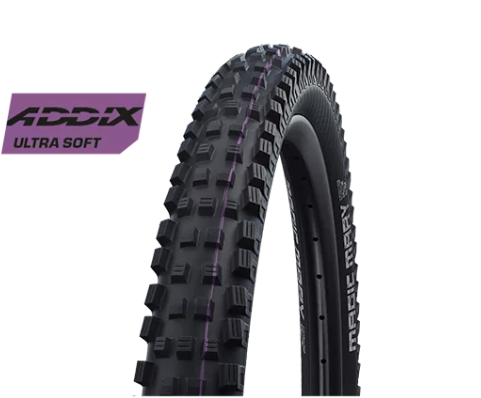 Schwalbe Magic Mary 27.5'' Super Gravity ADDIX Super Soft (Purple) Folding 27.5 x 2.4 Black
