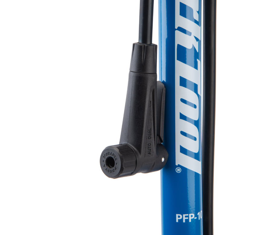 thumbnail image 2 of Park Tool PFP-10 Home Mechanic Floor Pump - 160 PSI, Presta/Schrader, Blue 2 of 5