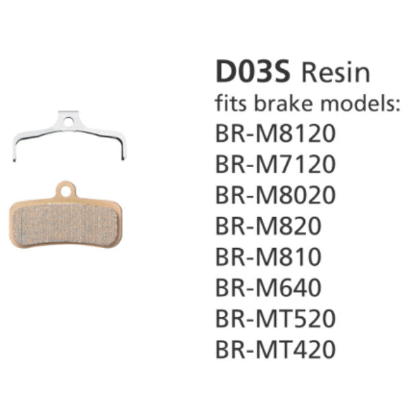 RESIN PAD W/O FIN D03S 4 PISTON