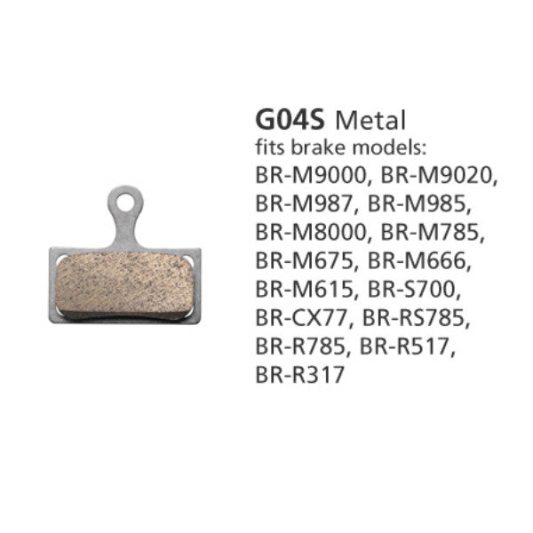 Shimano BP-G04S-MX Metal Brake Pads