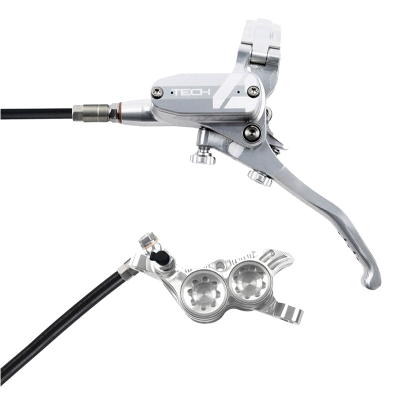 Hope Tech 4 Master Cylinder, V4 Calliper, Silver / Silver, LH