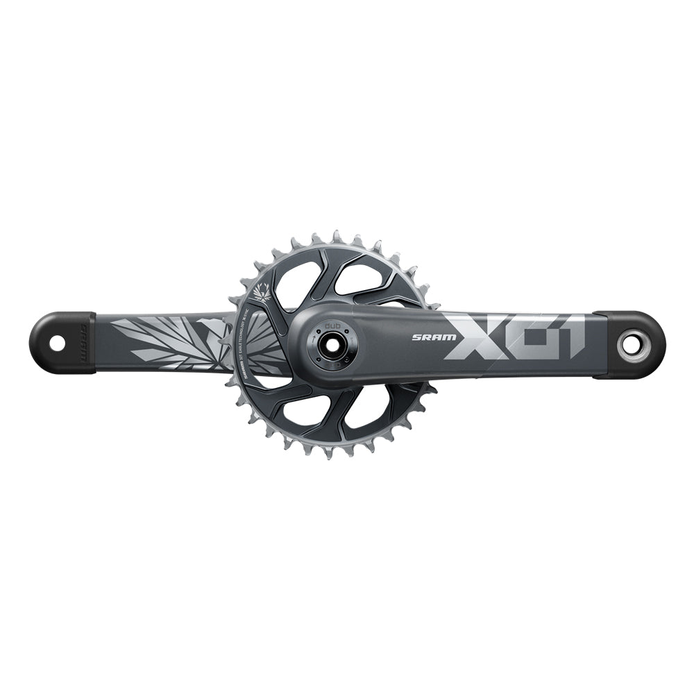 SRAM Crankset X01 Eagle Superboost+ DUB 12 Speed 175mm with Direct Mount 32 Tooth X-Sync 2 Chain Ring Lunar Polar Black (DUB Cups / Bearings Not Included) C3
