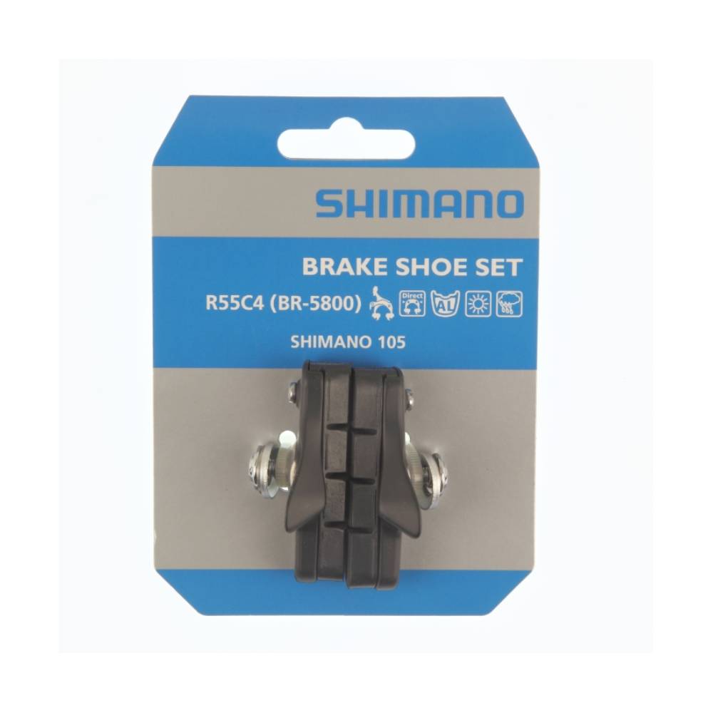 Shimano BR-5800 BRAKE SHOE SET R55C4 CARTRIDGE BLACK 1PR