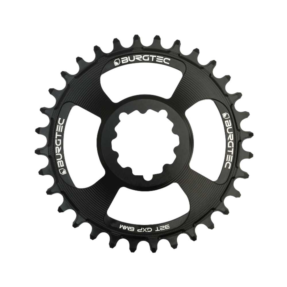 Burgtec GXP 6mm Offset Thick Thin Chainring  30T Black