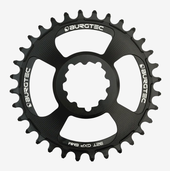 Burgtec GXP 6mm Offset Thick Thin Chainring  30T Black