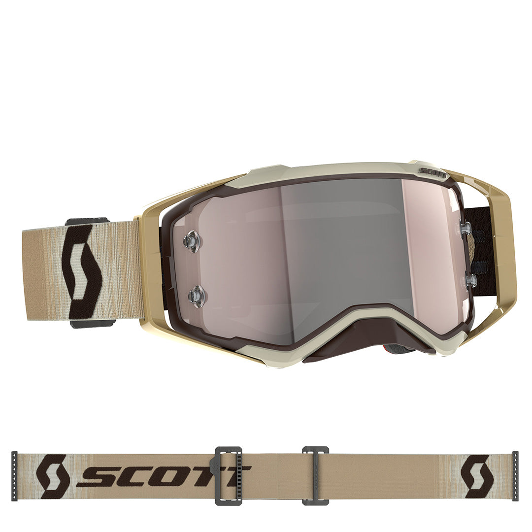 Prospect Goggle Beige/Brown Silver Chrome Works Lens